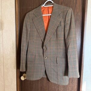 Simpsons Vintage Wool Plaid Blazer